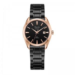 Alexandre Christie AC 8682 Rosegold Black Lady LDBBRBA